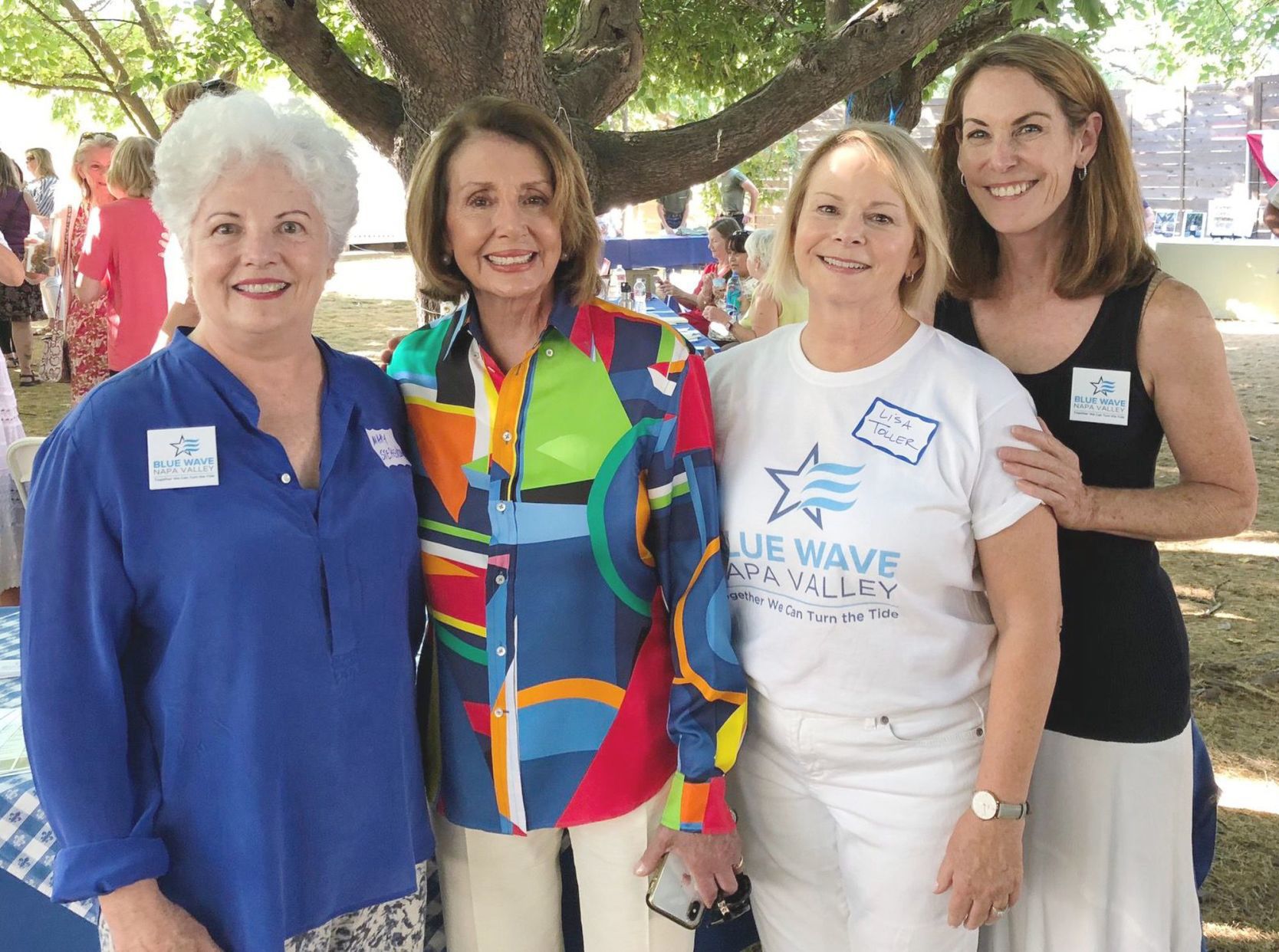 Blue Wave Napa Valley meets with Nancy Pelosi